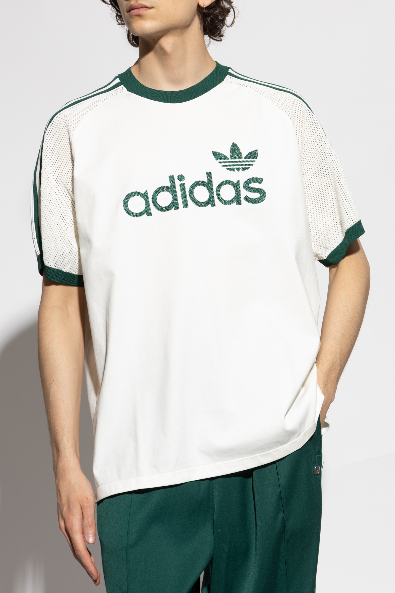 ● ADIDAS ● ORIGINALS OPEN LOGO TSHIRT adidas Originals t-shirt GRFX TEE męski kolor czarny z